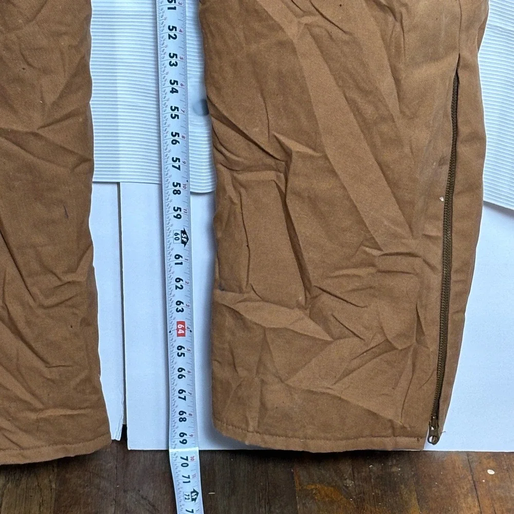 Walls Blizzard-Pruf Mens XL Tall Insulated Coveralls Brown Duck Made‎ in USA